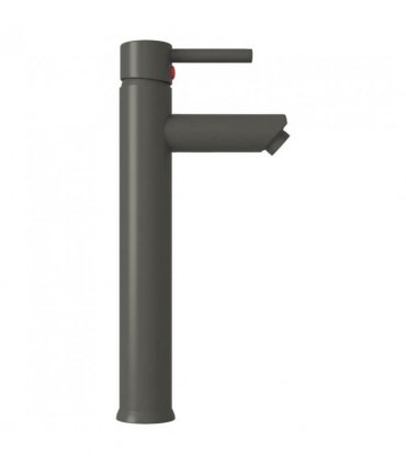 vidaXL Bathroom Sink with Tap and Push Drain Brown Tempered Glass