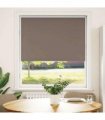 vidaXL Roller Blind Blackout Coffee 95x130 cm Fabric Width 90.7 cm Polyester