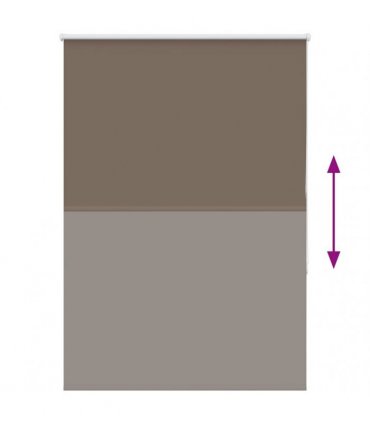vidaXL Roller Blind Blackout Coffee 95x130 cm Fabric Width 90.7 cm Polyester