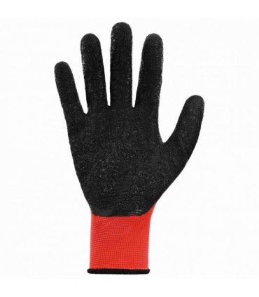 vidaXL Work Gloves 12 pcs Red and Black 10 / XL Latex Coating
