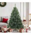 vidaXL Artificial Hinged Christmas Tree Snow Flocked Green 150 cm