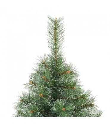 vidaXL Artificial Hinged Christmas Tree Snow Flocked Green 150 cm