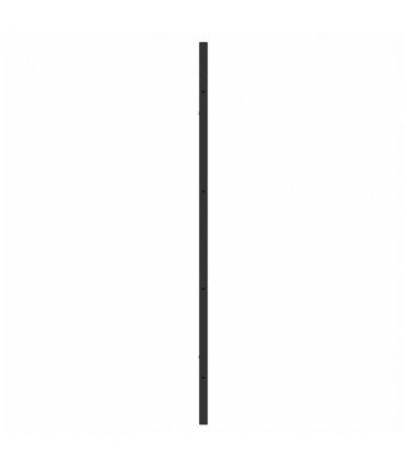 vidaXL Bath Shower Screen Manual Black 68 x 130 cm Tempered Glass
