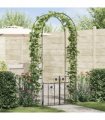 vidaXL Garden Arch with Lock Black 102 x 50 x 218 cm