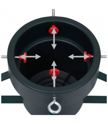 vidaXL Christmas Tree Stand Black 46x46x19 cm