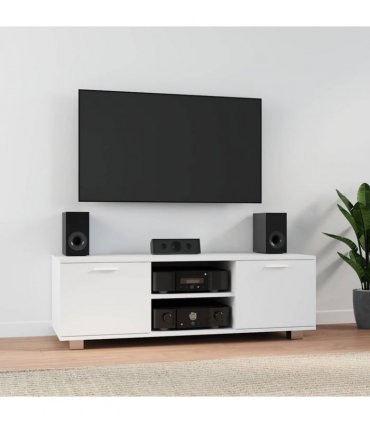 vidaXL TV Cabinet White 120x40.5x35 cm Engineered Wood