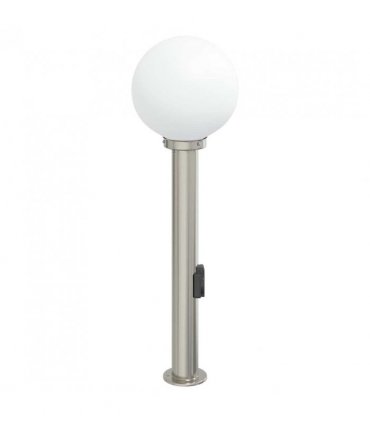 vidaXL Bollard Light with Outlet 80 cm Stainless Steel IP44