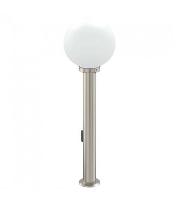 vidaXL Bollard Light with Outlet 80 cm Stainless Steel IP44