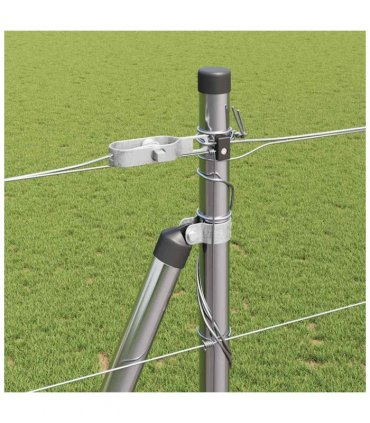 vidaXL Welded Wire Fence with Concrete Base 50 x 1.5 m Silver Mesh