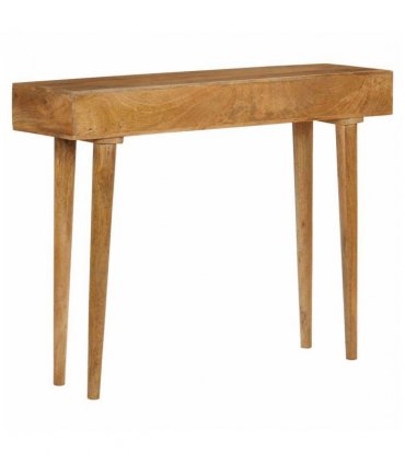vidaXL Console Table Solid Mango Wood 102x30x79 cm