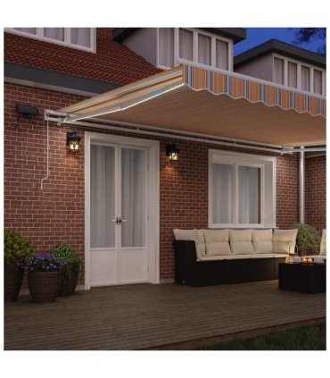 vidaXL Awning Multicolour 500 x 300 x 165 cm Polyester and Metal