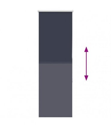 vidaXL Roller Blind Blackout Marine 60x150 cm Fabric Width 55.7 cm Polyester