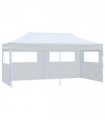 vidaXL Folding Pop-up Partytent with Sidewalls 3x6 m Steel White