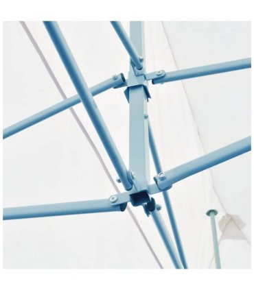 vidaXL Folding Pop-up Partytent with Sidewalls 3x6 m Steel White