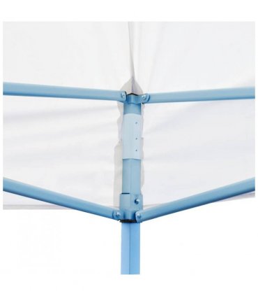 vidaXL Folding Pop-up Partytent with Sidewalls 3x6 m Steel White