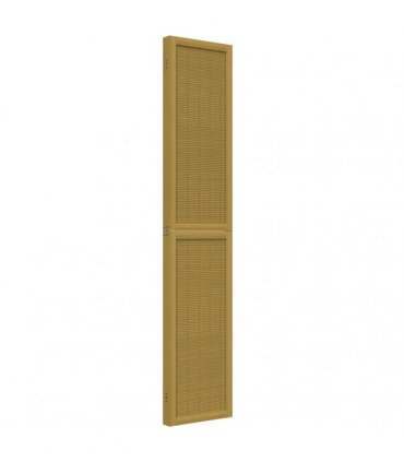 vidaXL Room Divider 4 Panels Brown Solid Wood Paulownia