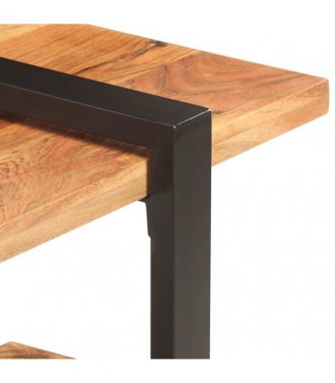 vidaXL TV Cabinet 130x40x40 cm Solid Acacia Wood