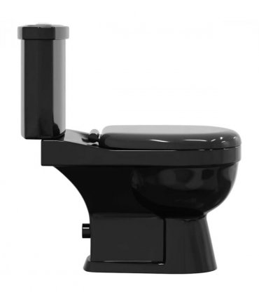 vidaXL Toilet With Cistern Black