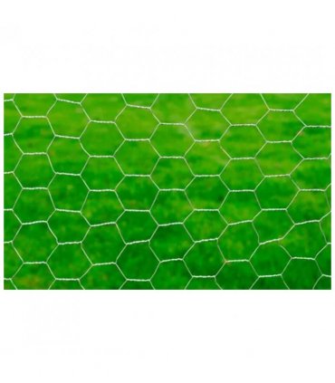 vidaXL Chicken Wire Fence Galvanised Steel 25x0.75 m Silver