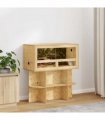 vidaXL Terrarium Brown 80 x 40 x 90 cm OSB