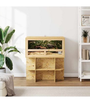 vidaXL Terrarium Brown 80 x 40 x 90 cm OSB
