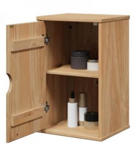 vidaXL Bathroom Wall Cabinet OTTA 35x30x55 cm Solid Wood Pine