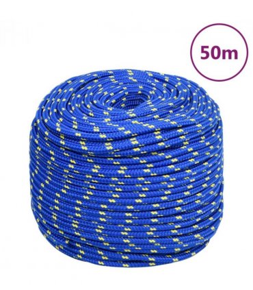 vidaXL Boat Rope Blue 6 mm 50 m Polypropylene