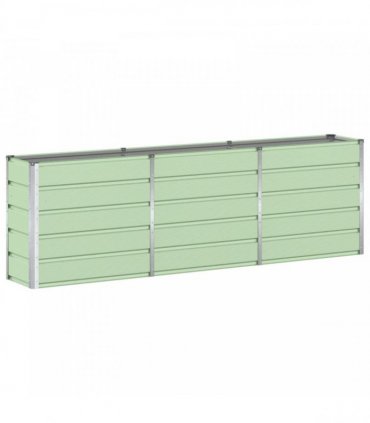 vidaXL Planter Green 240 x 40 x 75 cm Steel