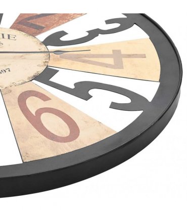 vidaXL Wall Clock | Multicolour | Metal, Paper | 60 cm Diameter