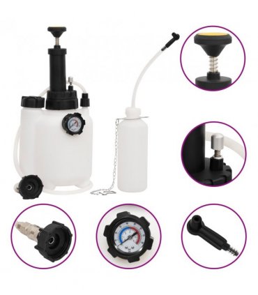 vidaXL Brake Bleeder White and Black 3 L