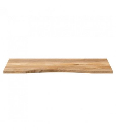 vidaXL Desk Top with Curve 120x50x2.5 cm Solid Wood Rough Mango