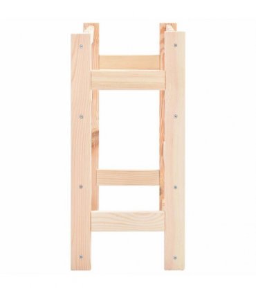 vidaXL Wine Rack for 16 Bottles Pinewood