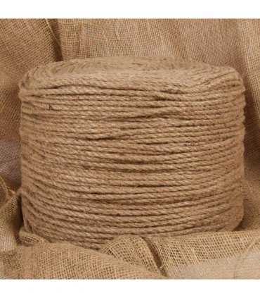vidaXL Jute Rope 100 m Long 6 mm Thick