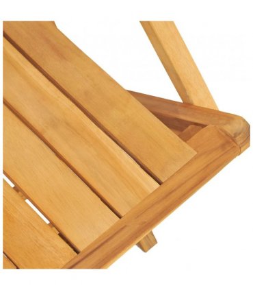 vidaXL 5 Piece Garden Dining Set Solid Wood Teak