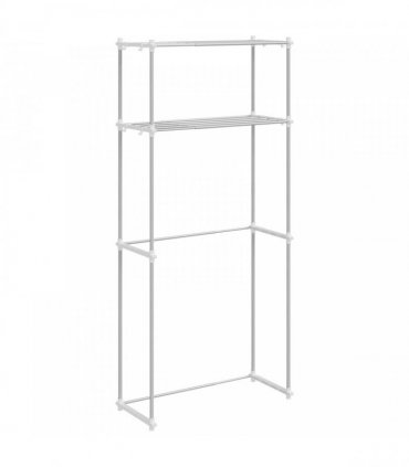 vidaXL Washing Machine Shelf White 70 x 27 x 136 cm Aluminium