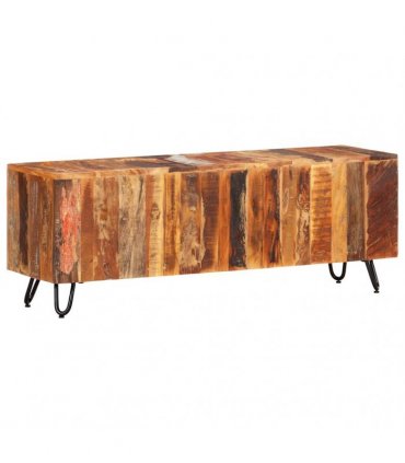 vidaXL TV Cabinet 110x30x40 cm Solid Wood Reclaimed