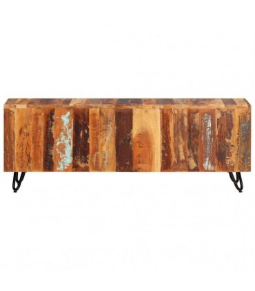 vidaXL TV Cabinet 110x30x40 cm Solid Wood Reclaimed