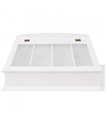 vidaXL Cutlery Tray MDF White Baroque Style