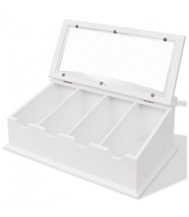 vidaXL Cutlery Tray MDF White Baroque Style