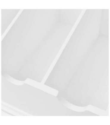 vidaXL Cutlery Tray MDF White Baroque Style