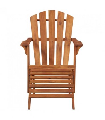 vidaXL Garden Chair | Brown | Solid acacia wood | Standard | Foldable