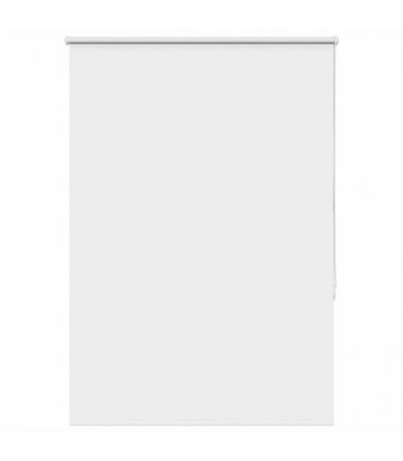 vidaXL Roller Blind Blackout White 100x130 cm Fabric Width 95.7 cm Polyester