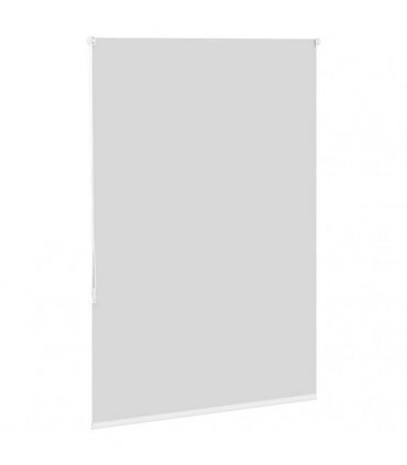 vidaXL Roller Blind Blackout White 100x130 cm Fabric Width 95.7 cm Polyester