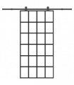 vidaXL Sliding Door with Hardware Set 102x205 cm ESG Glass&Aluminium
