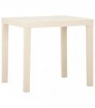 vidaXL Garden Table White 79x65x72 cm Plastic