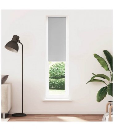 vidaXL Roller Blind Blackout Light Grey 50x230 cm Fabric Width 45.7 cm Polyester