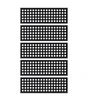 vidaXL Stair Treads 5 pcs 25x75 cm Rubber