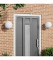 vidaXL Outdoor Wall Light 2 pcs Silver 29 x 25 x 33 cm