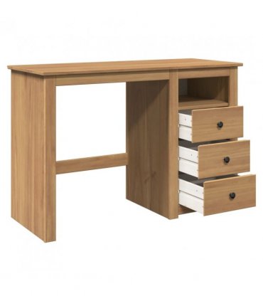 vidaXL Desk PANAMA 112x45x75 cm Solid Wood Pine