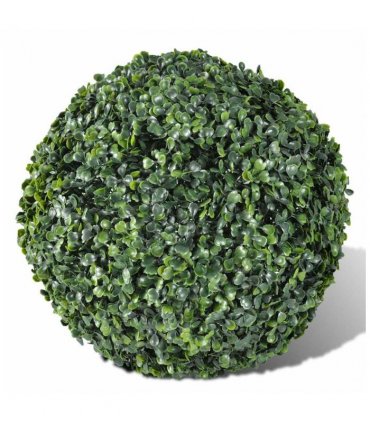 Artificial Leaf Topiary Ball 27 cm Solar LED String 2 pcs